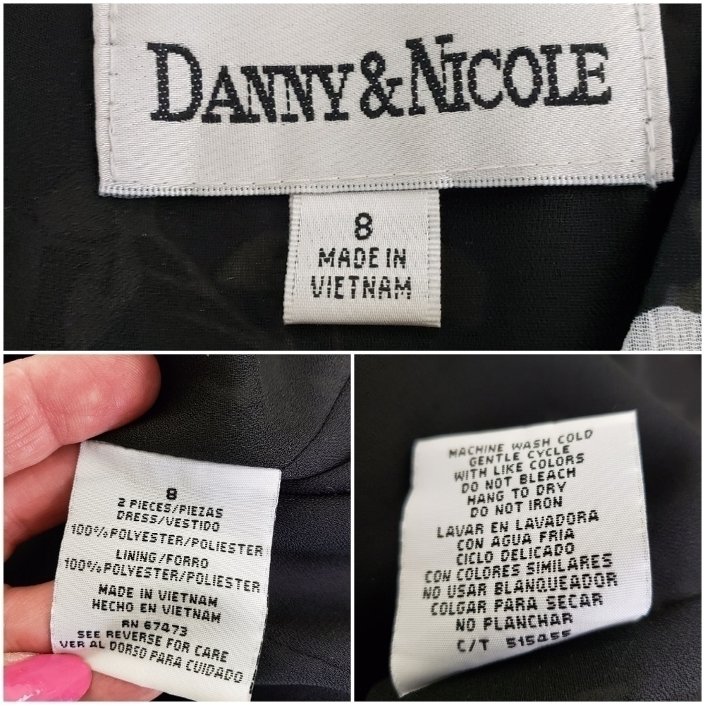 Danny & Nicole 2 Piece Dress & Jacket 8 EUC - Picture 10 of 15